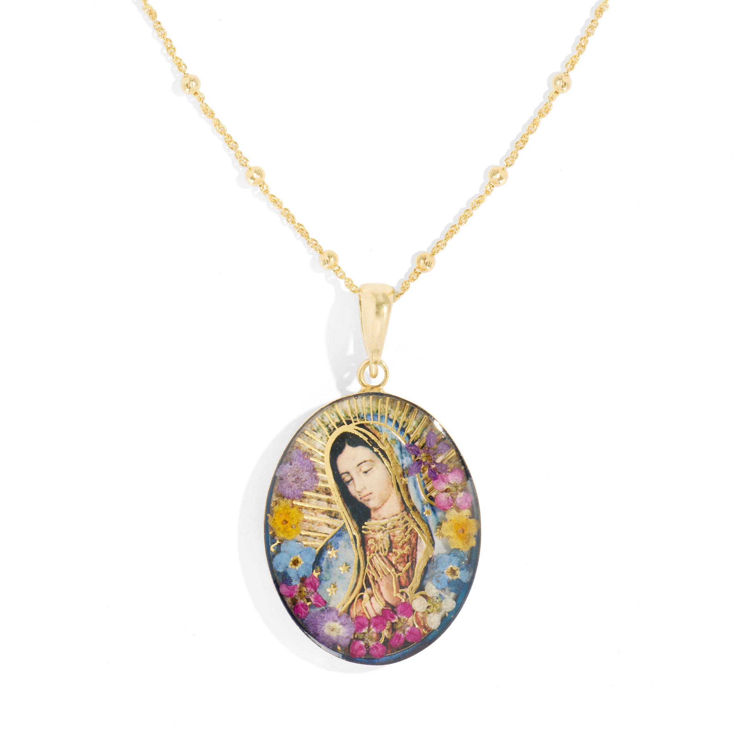 Flores Para Guadalupe Necklace