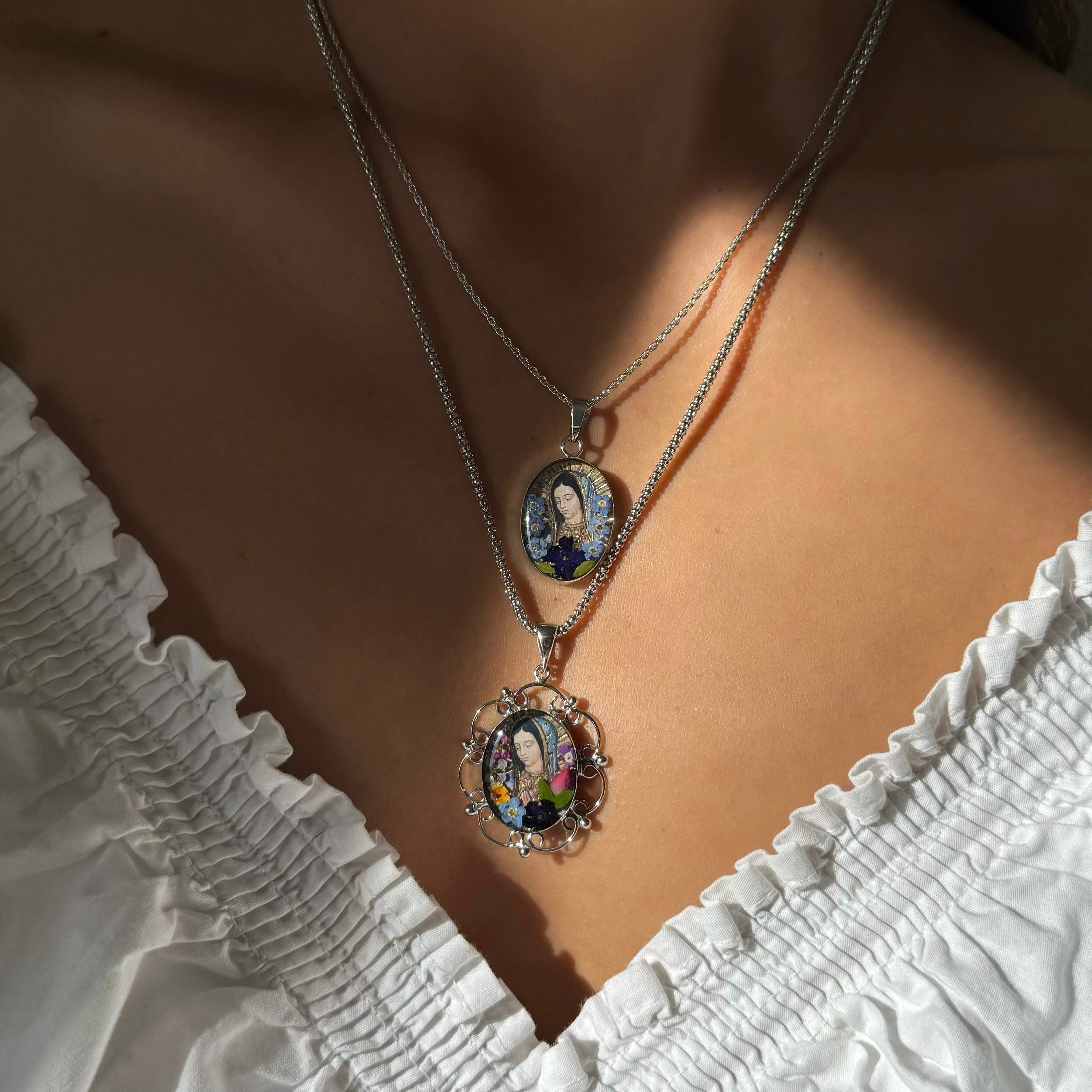 Double Sided Guadalupe Necklace